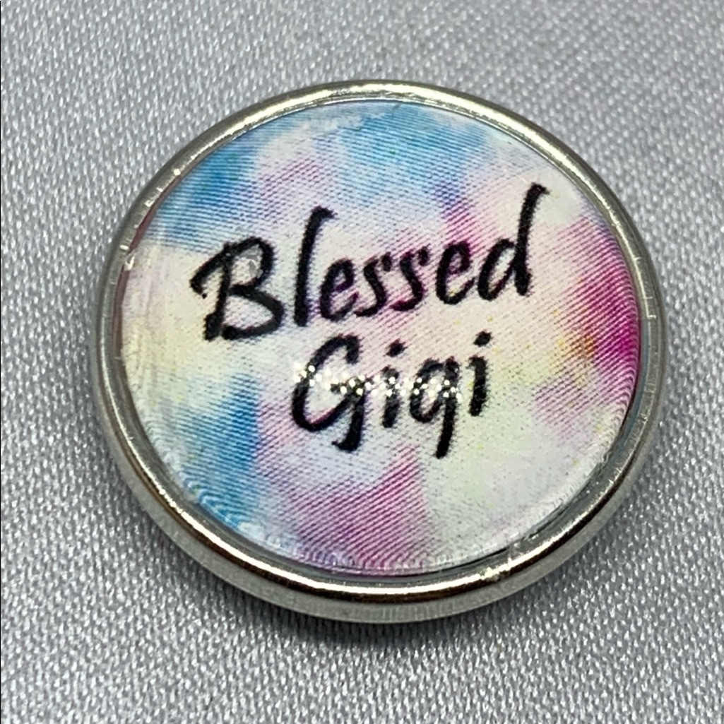 Pastel Blessed Gigi Snap Button Charm 5$